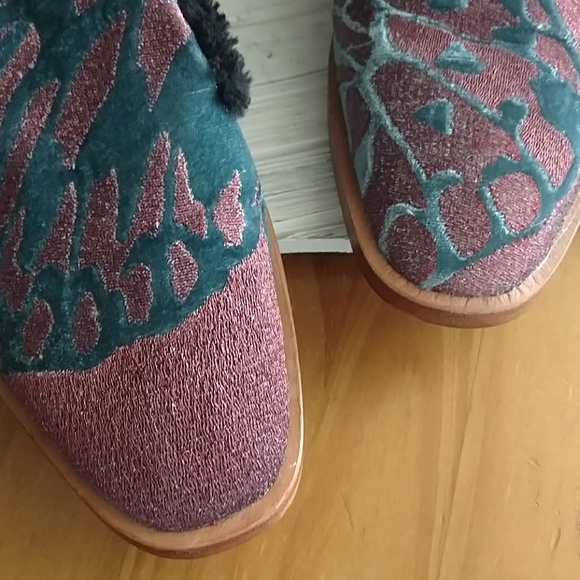 Free people Mules Sherpa lined Butterfly shoes 8.5 - Picture 2 of 4